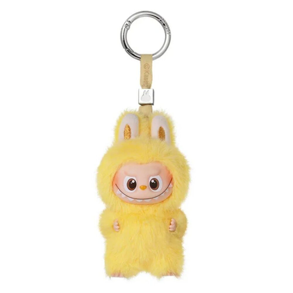 THE MONSTERS mini Labubu Pin for Love Series Vinyl Plush Pendant letter P